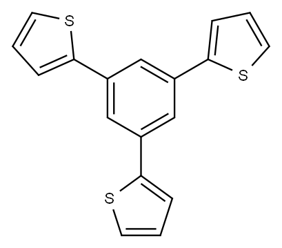 1,3,5-tri(thiophen-2-yl)benzene Structure