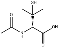N-ACETYL-3-MERCAPTO-D-VALINE Structure
