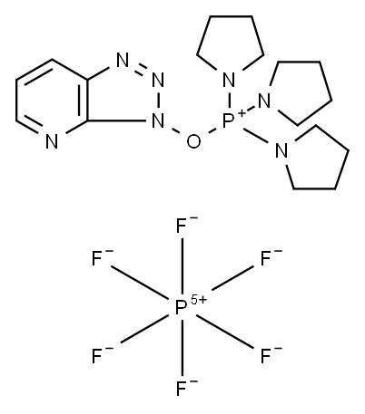 (3-Hydroxy-3H-1,2,3-triazolo[4,5-b]pyridinato-O)tri-1-pyrrolidinylphosphonium hexafluorophosphate Structure