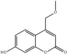 7-HYDROXY-4-METHOXYMETHYLCOUMARIN Structure