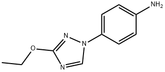 Benzenamine, 4-(3-ethoxy-1H-1,2,4-triazol-1-yl)- (9CI) Structure