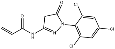 1-(2,4,6-Trichlorophenyl)-3-propeneamido-5-pyrazolone Structure