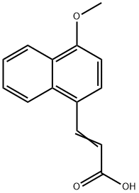 3-(4-METHOXY-1-NAPHTHYL)ACRYLIC ACID Structure