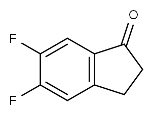 5,6-Difluoroindanone Structure