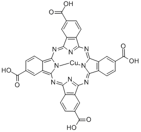 (TETRACARBOXYPHTHALOCYANINATO)COPPER(II) Structure
