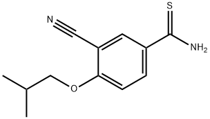 3-Cyano-4-(2-methylpropoxy)benzenecarbothioamide Structure