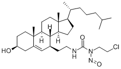 7-beta(N-(2-Chloroethyl)-N-nitroso-N-carbonylaminoethyl)cholesterol Structure