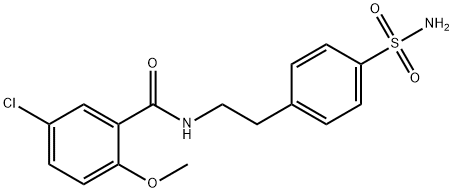 4-(2-(5-Chloro-2-methoxybenzamido)ethyl)benzenesulfamide Structure