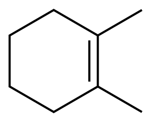 1,2-DIMETHYL CYCLOHEXENE Structure