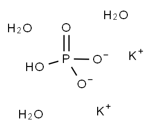 Dipotassium hydrogen phosphate trihydrate Structure