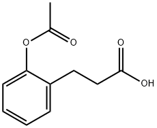 3-(2-ACETOXYPHENYL)PROPIONIC ACID Structure