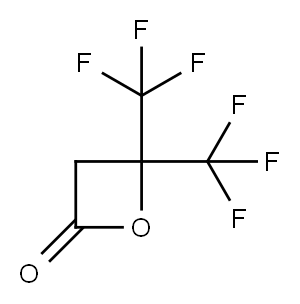 3,3-BIS(TRIFLUOROMETHYL)-2-OXETANONE Structure