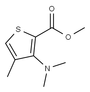 Methyl 3-dimethylamino-4-methylthiophene-2-carboxylate, 97% Structure