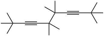 2,2,5,5,6,6,9,9-Octamethyl-3,7-decadiyne Structure