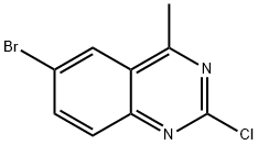 6-BROMO-2-CHLORO-4-METHYLQUINAZOLINE Structure