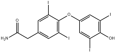 4-(4-Hydroxy-3,5-diiodophenoxy)-3,5-diiodobenzeneacetaMide Structure