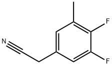 3,4-Difluoro-5-methylphenylacetonitrile Structure