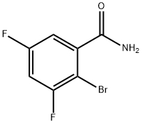 2-Bromo-3,5-difluorobenzamide Structure