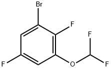 1-Bromo-2,5-difluoro-3-(difluoromethoxy)benzene Structure