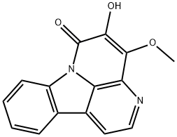 5-Hydroxy-4-methoxy-6H-indolo[3,2,1-de][1,5]naphthyridin-6-one Structure