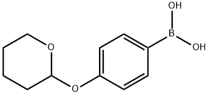 4-(2-Tetrahydropyranyloxy)phenylboronic acid Structure