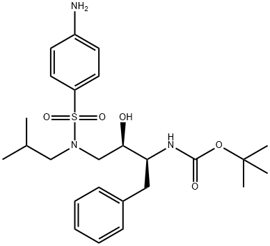 183004-94-6 [(1S,2R)-1-Benzyl-2-hydroxy-3-[isobutyl-[(4-aminophenyl)sulfonyl]amino] propyl]-carbamic Acid tert-Butyl Ester