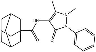 N-Antipyrinyl-1-adamantanecarboxamide Structure