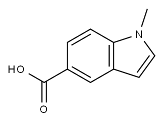 1-METHYL-1H-INDOLE-5-CARBOXYLIC ACID Structure