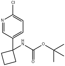 tert-butyl (1-(6-chloropyridin-3-yl)cyclobutyl)carbamate Structure