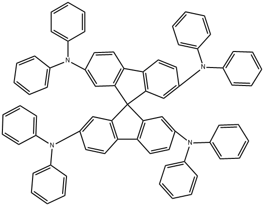 2,2',7,7'-Tetrakis(diphenylamino)-9,9'-spirobifluorene Structure