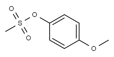 4-Methoxyphenyl mesylate, 4-[(Methylsulphonyl)oxy]anisole Structure