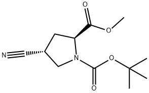 N-BOC-TRANS-4-CYANO-L-PROLINE METHYL ESTER Structure