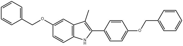 3-METHYL-5-(PHENYLMETHOXY)-2-[4-(PHENYLMETHOXY)PHENYL]-1H-INDOLE Structure