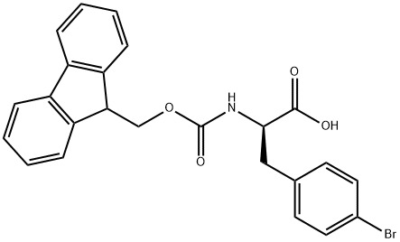(R)-N-Fmoc-4-Bromophenylalanine Structure