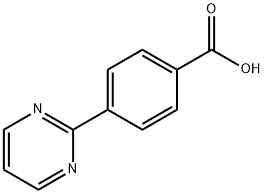 4-(Pyrimidin-2-yl)benzoic acid Structure