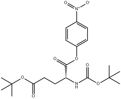 BOC-D-GLU(OTBU)-ONP Structure