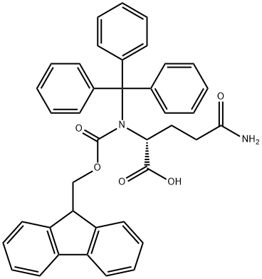 N-Fmoc-N'-trityl-D-glutamine Structure