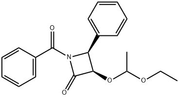 (3R,4S)-1-Benzoyl-3-(1-ethoxyethoxy)-4-phenyl-2-azetidinone Structure