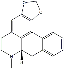 [7aS,(+)]-6,7,7a,8-Tetrahydro-7-methyl-5H-benzo[g]-1,3-benzodioxolo[6,5,4-de]quinoline Structure