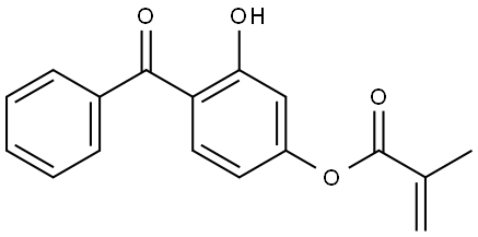 4-METHACRYLOXY-2-HYDROXYBENZOPHENONE Structure