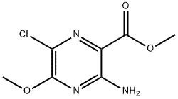 METHYL 3-AMINO-6-CHLORO-5-METHOXYPYRAZINE-2-CARBOXYLATE Structure
