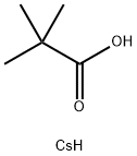 Cesium  2,2-dimethylpropanoate,  Cesium  trimethylacetate Structure