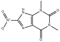 1,3-Dimethyl-8-nitro-3,7-dihydro-1H-purine-2,6-dione Structure