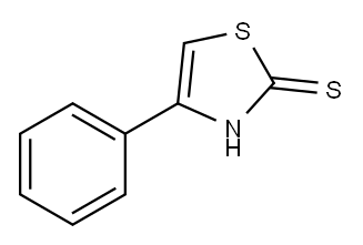 2-MERCAPTO-4-PHENYLTHIAZOLE Structure