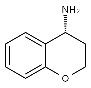 2H-1-Benzopyran-4-amine,3,4-dihydro-,(4R)-(9CI) Structure