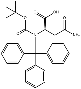 BOC-D-ASN(TRT)-OH Structure