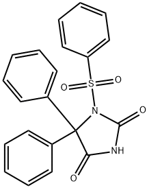5,5-Diphenyl-1-phenylsulfonylhydantoin Structure