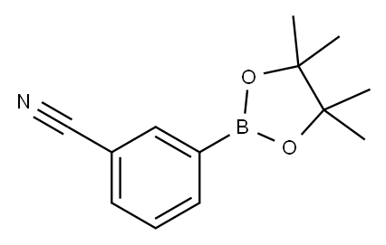 3-(4,4,5,5-TETRAMETHYL-1,3,2-DIOXABOROLAN-2-YL)BENZONITRILE Structure