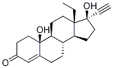 13-Ethyl-10,17-dihydroxy-18,19-dinor-17α-pregn-4-en-20-yn-3-one Structure