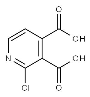 2-CHLOROPYRIDINE-3,4-DICARBOXYLIC ACID Structure